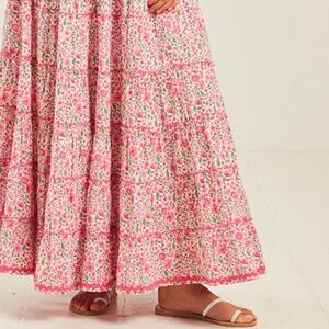 Floral Pink Maxi Skirt